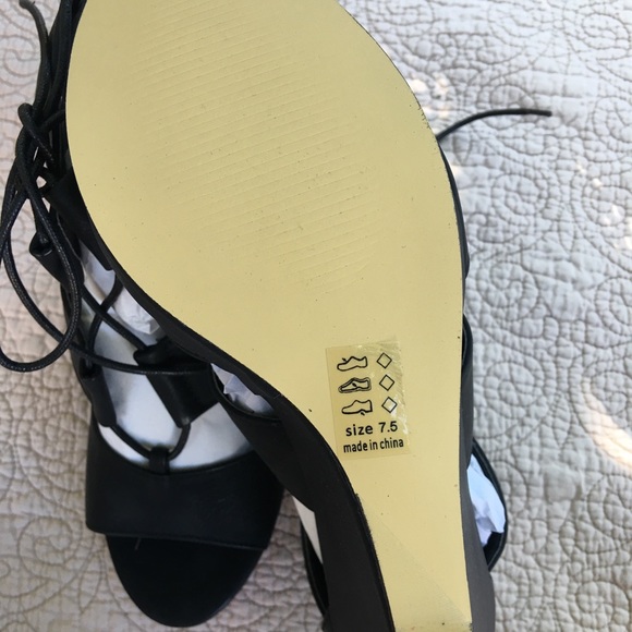 Michael Antonio Andra Lace Wedge Sandals - Picture 5 of 7